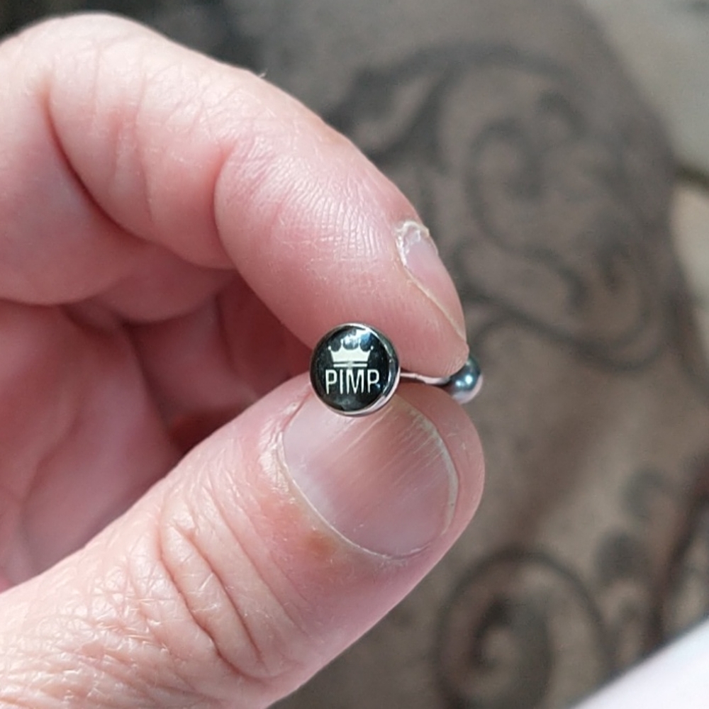 NWOT Pimp Tongue Barbell 14g